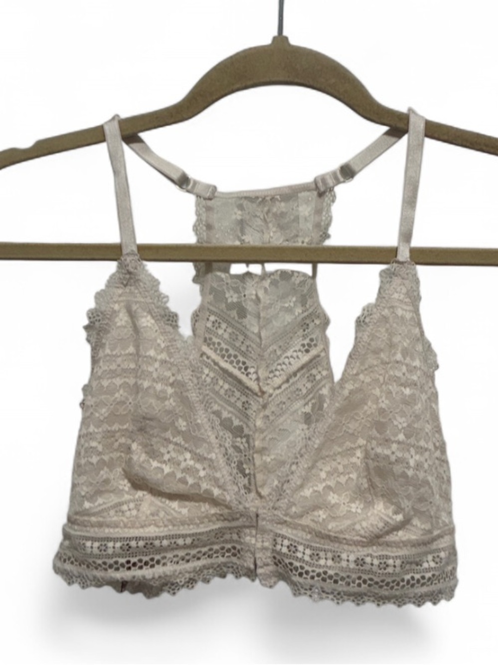 Victoria’s Secret Racerback Lace Front Hook Closure Bralette